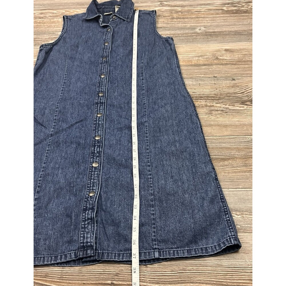 L.L. Bean Blue Denim Midi Dress - Picture 9 of 12